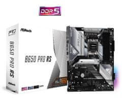 ASRock Asrock B650 Pro RS Matična plošča AMD B650 Socket AM5 ATX, podpora za Ryzen 7000, 128 GB DDR5, 7.1 kanalni zvok