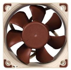 Računalniški ventilator Noctua NF-A6X25 FLX 6 cm, rjav, 3000 RPM, 19,3 dB, tehnologija ležajev SSO2, 12 V