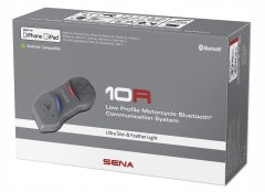 Sena Motorbike Intercom Sena 10R - Slušalke z Bluetooth, 4 uporabniki, doseg 900 m, 10h pogovora, sivo