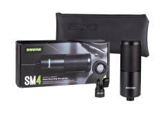 Shure Shure SM4-K - Kondenzatorski mikrofon s polarizacijo, črno barvo, kardioidni, idealen za profesionalno snemanje