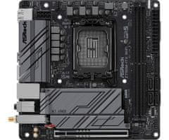 ASRock Asrock Z790M-ITX WiFi matična plošča za Intel LGA 1700, mini ITX, podpora za DDR5, 64 GB, Wi-Fi 6E, 2.5 Gb Ethernet