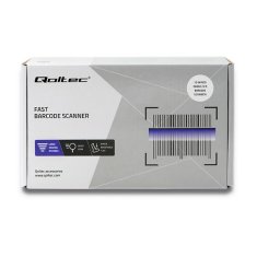 Qoltec Qoltec 50865 Čitalec črtne kode 1D | CCD | USB | Bela