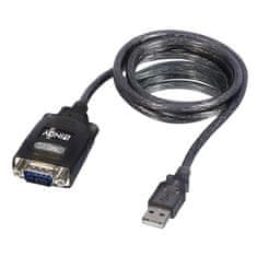 Lindy USB do serijskega pretvornika Lindy z ohranitvijo COM - Črn, DB-9, 1.1 m, moški priključek, CE in FCC certifikat, 70 g