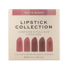 Revolution PRO Lipstick Collection Odtenek matte nudes Set šminka 3,2 g Naked + šminka 3,2 g Raw + šminka 3,2 g Real + šminka 3,2 g Protect + šminka 3,2 g Truth