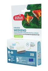 Zolux Krmilni blok WEEKEND za akvarijske ribe 8x7,5g