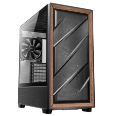 Antec Flux midi-ATX okno leseno črno/rjavo gaming ohišje