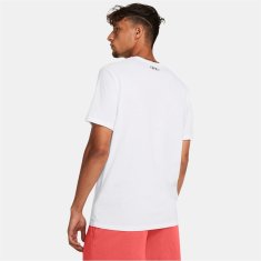 Under Armour Majice bela S Colorblock Wordmark Ss