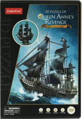 CubicFun Piratska ladja Queen Anne's Revenge 3D Puzzle 180 kosov