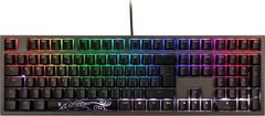 Ducky Ducky Shine 7 Gaming tipkovnica USB, nemška, črna in siva, mehanske tipke Cherry MX Blue, večbarvna osvetlitev