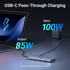 Ugreen 10v1 USB-C priklopna postaja s 100W PD vhodom