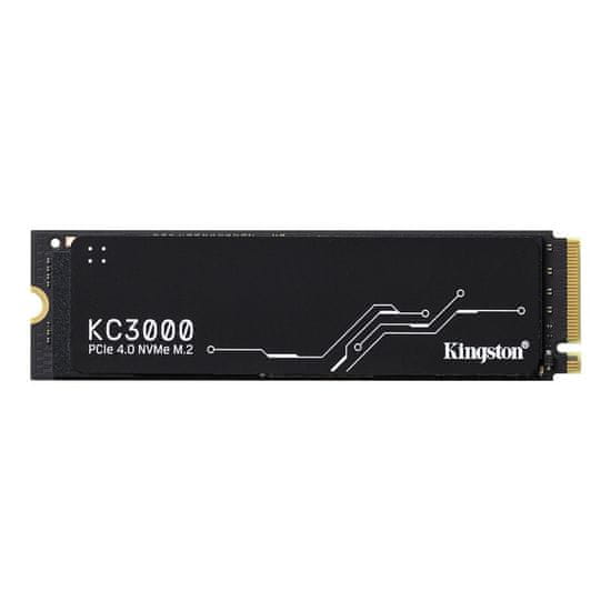 Kingston Kingston KC3000 M.2 4096 GB PCIe 4.0 NVMe SSD, 7000 MB/s, 3D TLC, visoka zmogljivost za PC in prenosnike