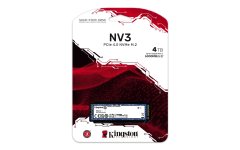 Kingston Kingston Technology 4000G NV3 4TB M.2 NVMe SSD – zmogljivost 6000 MB/s, hitrosti zapisa 5000 MB/s, zasnova 3D NAND