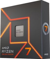 AMD AMD Ryzen 7 7700X procesor 4,5 GHz, 8 jeder, 16 niti, 32 MB L3, zaslon AM5, Blister pakiranje