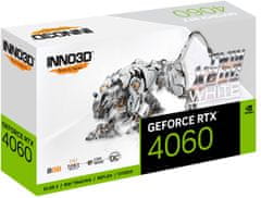 inno3D Inno3D GeForce RTX 4060 TWIN X2 OC 8 GB GDDR6 - Grafična kartica z visokimi zmogljivostmi za igaming in ustvarjanje vsebin