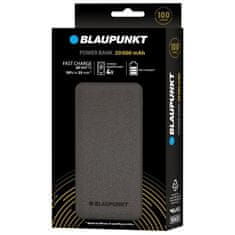 slomart Blaupunkt Powerbank 20000 mAh, 20 W, Črna, Hitro polnjenje, 2 USB A in 2 USB C vrata, Universalen polnilec