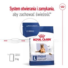 Royal Canin Royal Canin Maxi Ageing 8+ suha hrana za odrasle pse, 15.3 kg - hrana za starejše pse večjih pasem