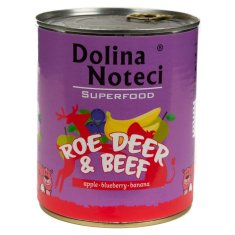 DOLINA NOTECI Dolina Noteci Superfood - mokra hrana za pse z losom in govedino, 400g - brez konzervansov, vse pasme, z dodanimi vitamini