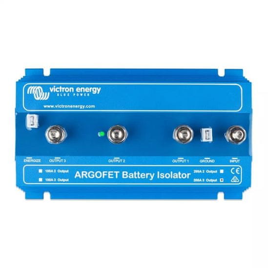 Victron Energy Victron Energy Argofet izolator baterij 200-3 za 3 baterije, 200 A, 12 V / 24 V, modra barva, M8 montiranje