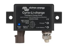 Victron Energy Victron Energy Cyrix-Li-Charge 12/24-230 kontaktor za baterije, IP54, 230 A, primeren za fotovoltaiko, vključuje nadzorne kable