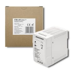 Qoltec Qoltec 50914 DIN tirna napajalna enota | 90W | 12V | 7.5A | Slim | Varnostna zaščita pred kratkim stikom