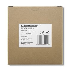 Qoltec Qoltec 50914 DIN tirna napajalna enota | 90W | 12V | 7.5A | Slim | Varnostna zaščita pred kratkim stikom