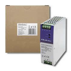 Qoltec Qoltec 50903 Industrijska DIN-rail napajalna enota | 150W | 24V | 6.25A z zaščito pred kratkimi stiki in preobremenitvami