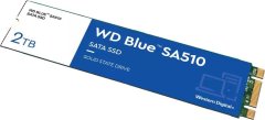 WD Western Digital Blue SA510 M.2 SSD 2 TB, Serial ATA III, hitrost branja 560 MB/s, hitrost pisanja 520 MB/s, 80 mm