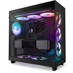 NZXT NZXT RF-U36HF-B1 ventilator za računalnik, 36 cm, črn, LED osvetlitev, 2400 RPM, Fluid Dynamic Bearing