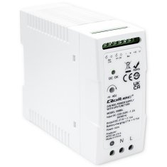 Qoltec Qoltec 50884 DIN vodilna napajalna enota z UPS funkcijo, 60W, 27.6VDC, zaščita pred prenapolnjenjem in pregrevanjem