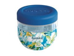 QUOKKA Quokka Bubble, Plastična posoda za hrano Blue Peonies, 770ml, 40134