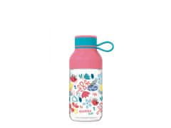 QUOKKA Quokka Kids, Plastična steklenica z zanko Flowers, 430ml, 40158