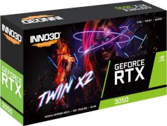 inno3D Inno3D GeForce RTX 3050 Twin X2 6GB GDDR6 Grafična Kartica z NVIDIA Tehnologijo, 7680x4320, PCIe 4.0