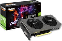 inno3D Inno3D GeForce RTX 3050 Twin X2 6GB GDDR6 Grafična Kartica z NVIDIA Tehnologijo, 7680x4320, PCIe 4.0