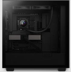 NZXT NZXT Kraken 280 AIO procesorsko hladilno telo, črn 14 cm, 2 ventilatorja, idealno za Intel in AMD procesorje