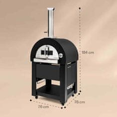 Klarstein  peč za pico | DIAVOLO NAPOLETANA, črna