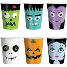 Papirnati lončki Halloween pošast 220ml 6pcs - Party Pal