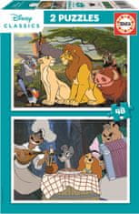 Educa Puzzle Disney Animals 2x48 kosov