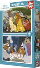 Educa Puzzle Disney Animals 2x48 kosov