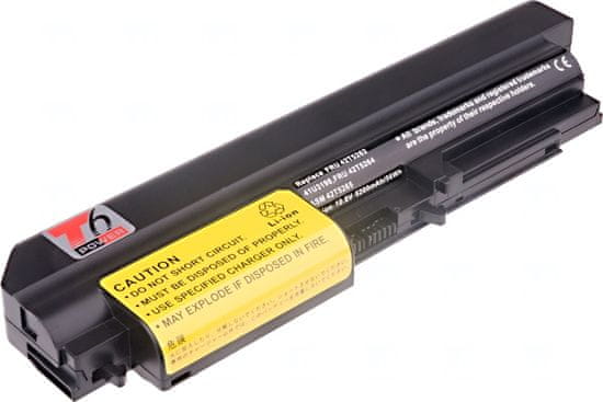 T6 power Baterija IBM ThinkPad T61 14,1 wide, R61 14,1 wide, R400, T400, 5200mAh, 56Wh, 6 celic