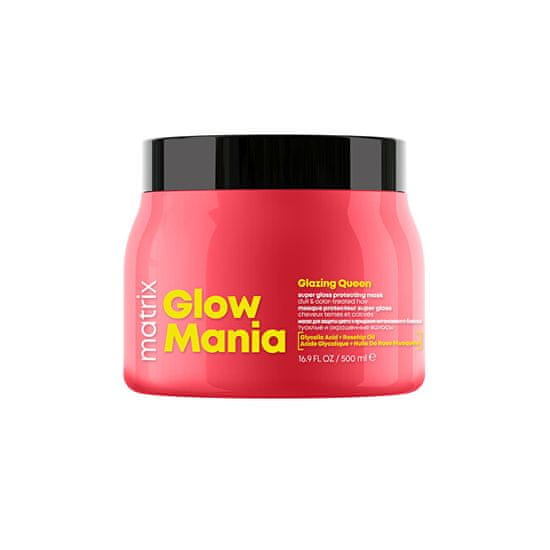 Maska za barvane lase Glow Mania Glazing Queen (Super Gloss Protecting Mask) 500 ml