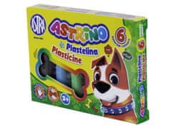 Astra ASTRINO Šolski plastelin 6 barv, 303221001