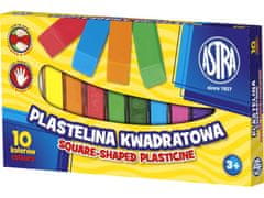 Astra ASTRA Kvadratni plastelin 10 barv, 303115006