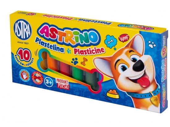 Astra ASTRINO Šolski plastelin 10 barv, 303221002