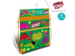 KIDS LICENSING Vrečka z naramnicami 40/30cm CRAZY DINO, KL10995