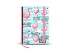 KARACTERMANIA Zapisnik A5, OHMYPOP Flamingos, 140 listov, prazen