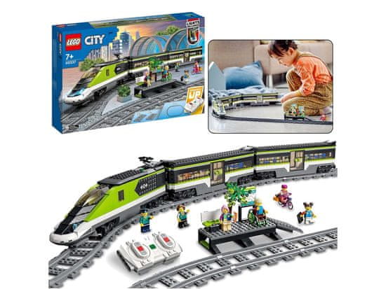 LEGO Lego CITY Ekspresni potniški vlak, daljinsko voden vlak za otroke 60337