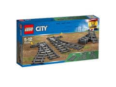 LEGO Lego CITY Železniška stikala, železniške proge, razširitveni set za LEGO železnico za otroke 60238