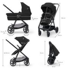 Kinderkraft voziček NEWLY 4IN1 MINK PRO 2025 CLASSIC BLACK