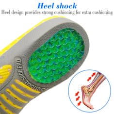 insoles4shoes Tekaški ortopedski silikonski gel vložki za čevlje velikost 41-46