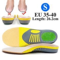 insoles4shoes Tekaški ortopedski silikonski gel vložki za čevlje velikost 41-46